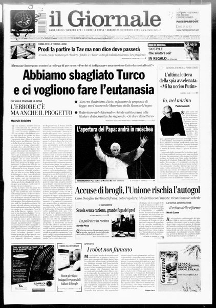 Il giornale : quotidiano del mattino